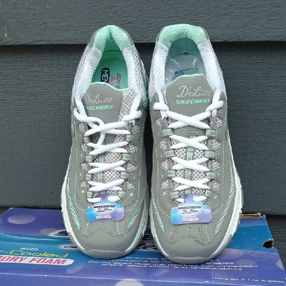 Skechers Women's D'Lites Gray Sneakers